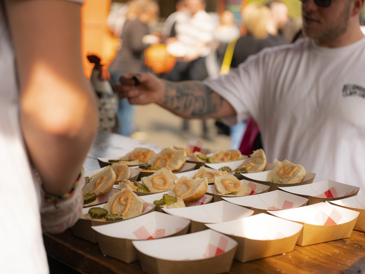 A past Food Battle event at Wylam Brewery